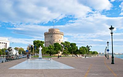 Λευκός Πύργος και παραλία της Θεσσαλονίκης